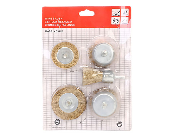 Messingdrahtbürsten für schraubendreher satz mit 5 stück verschiedene grössen