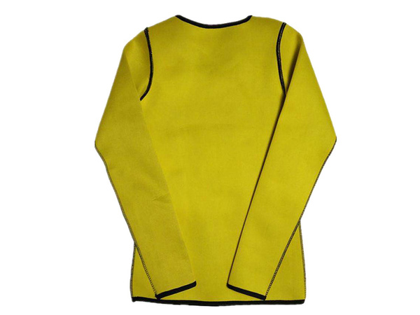 Damen-fitness-t-shirt aus neopren mit langen ärmeln