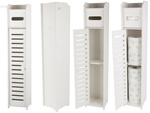 Bathroom cabinet paper organiser shelf