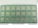 Medikamentenbehälter tablettenbox tageszeit medikamentenkassette wöchentlich