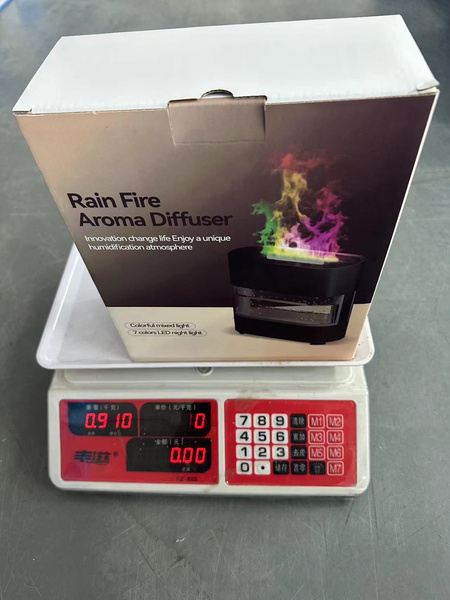 Air humidifier led fireplace with flame effect aromatherapy usb remote control