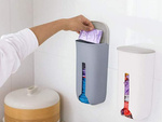 Bin for carrier bags kitchen bag organiser for the wall