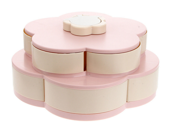 Rotating 2-in-1 candy jewellery organiser with phone holder