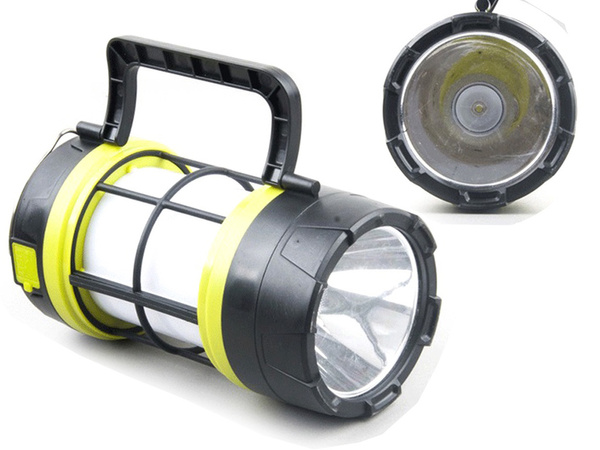 Linterna senderismo led solar camping luz batería