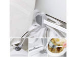 Silicone toilet brush for the bathroom leak-proof full base