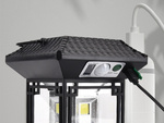Lampara solar con sensor de movimiento crepuscular 5 modos 60 led cob con mando a distancia