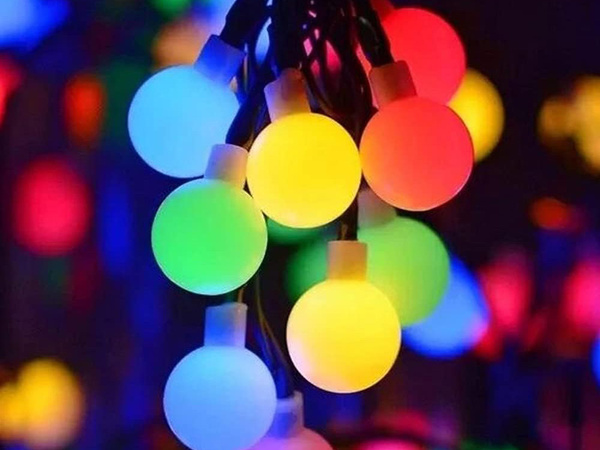 Päikesepaneelide aiatuled 40 led mitmevärvilised tuled