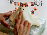 Halloween dekoráció egy torta cupcake picker topper füzér füzér papír