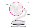 Skladací ventilátor bezdrôtová stolová lampa stojaci stolový ventilátor