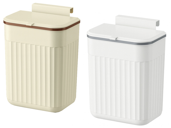 Kitchen waste bin for the bathroom room hanging free-standing lid