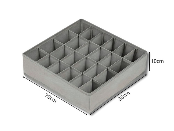 Organisateur de sous-vêtements chaussettes tiroir armoire insert 24 compartiments