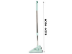 Rotary mop pull-out flat triangular squeegee