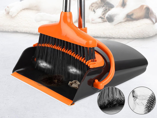 Lazy man's sweeping kit swifter brush mop cleaning wiper dustpan 2in1