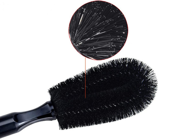 Wheel rim brush for cleaning car wheels detailing