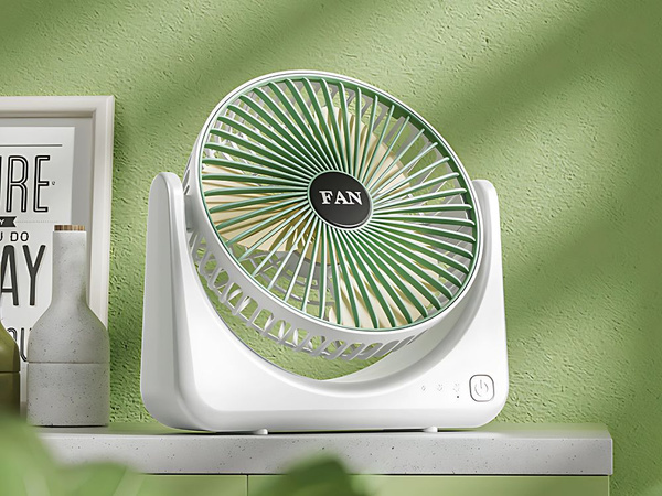 Stolný ventilátor bezdrôtový usb tichý dobíjateľný 3 režimy