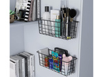 Cesta colgante organizador metálico estante colgante cocina negro
