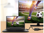 Konvertora adapteris hdmi uz vga d-sub kabelis melns