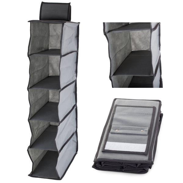 Organizador de armario estante colgante con 5 estantes 70 cm