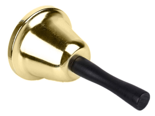 Svatý zvon kovová zlatá dekorace