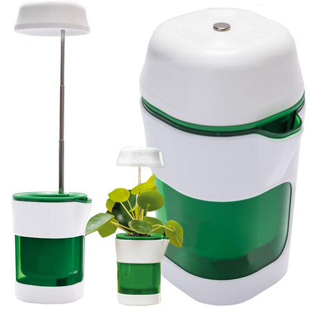 Plant growth panel lamp 6 led 4 uv self watering pot