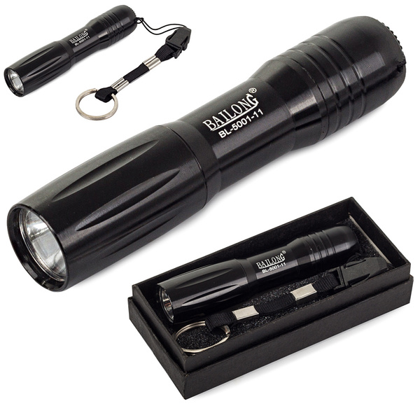 Taktiskais mini led lukturītis ar baterijām