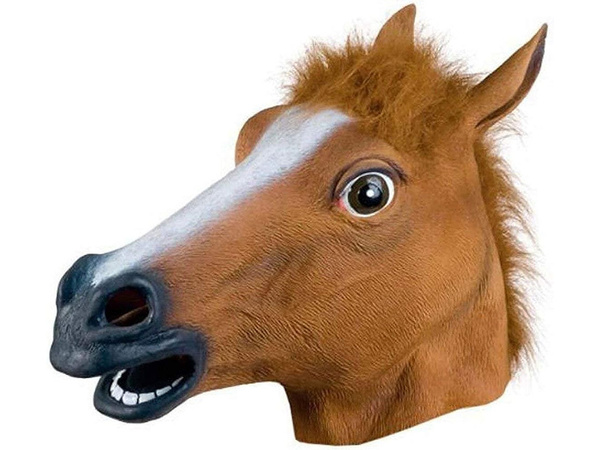 Mask horse head horse for party disguise latex horse head