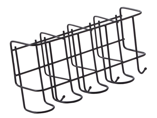 Metallhalterung für 4 regenschirme mit 4 haken metall-organisator