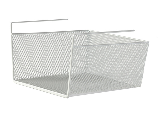 METAL BASKET SUSPENDED KITCHEN SHELF HANGING SHELF ORGANISER