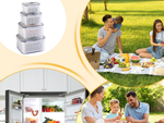 Contenants de cuisine pour aliments avec panier contenant avec joint 4 pièces