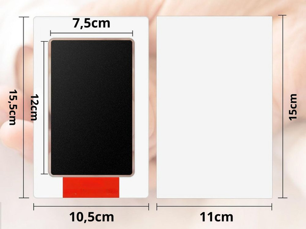Lapse käe ja jala jäljendi komplekt turvaline tint imikutele