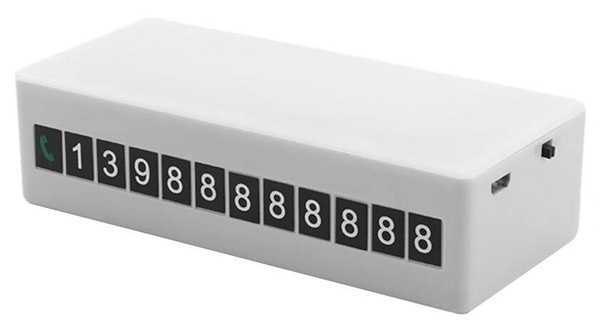 Pagaidu autostāvvietas tālruņa numura magnēta gaisma