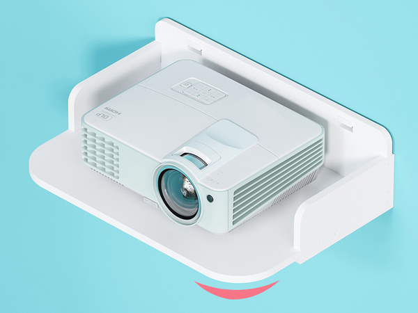 Настенный книжный стеллаж цветы белый матовый