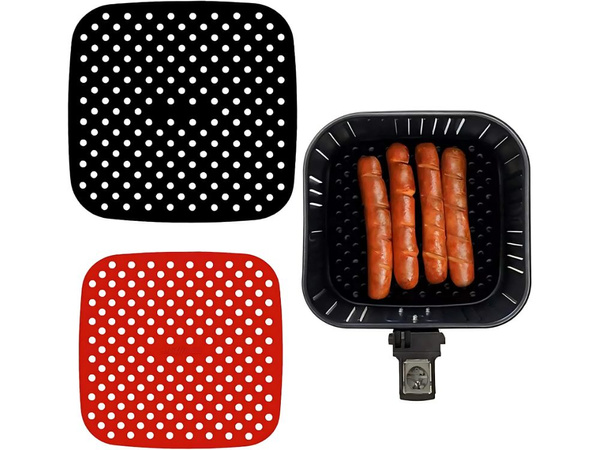 Air fryer's coast coupon, silikon 21 cm quadratisch