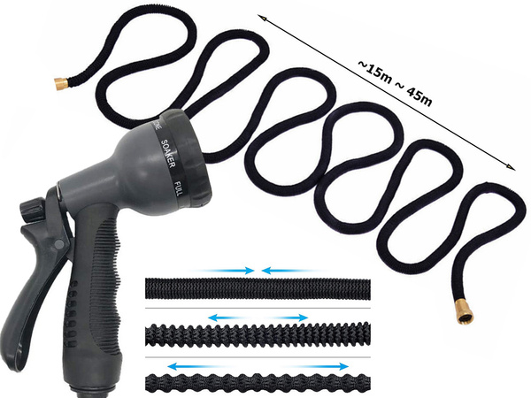 Záhradná hadica 45 m napínacie spojky gun hook