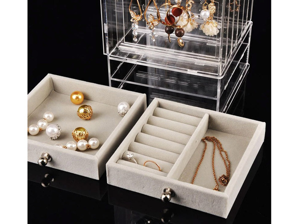 Organizador de joyas cofre expositor ante