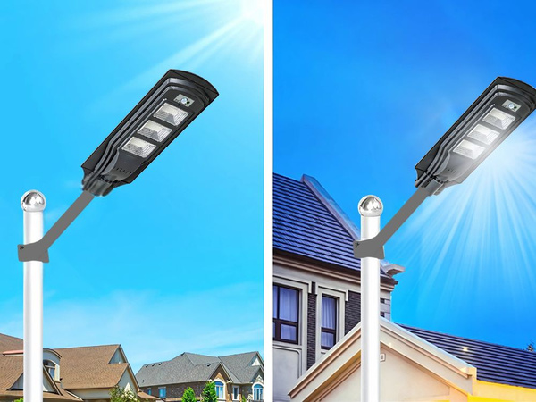Päikese tänavalamp led latern kaugjuhtimispuldi liikumise ja hämaruse anduriga ip65