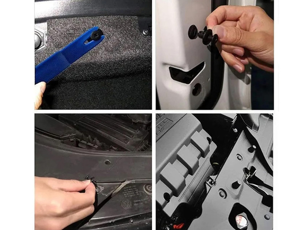 Jeu de chevilles pour voiture clips de montage pour tissus d'ameublement 100 pièces