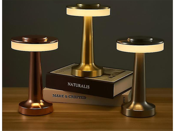 Lumină de noapte lampă de masă touch lampă de dormitor cu 3 trepte fără fir