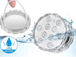 Lampe de piscine pour l'eau 10 leds avec télécommande rgb ip68 étanche pour la piscine
