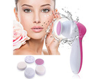 Cepillo de limpieza facial masajeador eléctrico 4en1