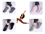 Chaussettes de yoga anti-dérapantes en coton respirant 36-40