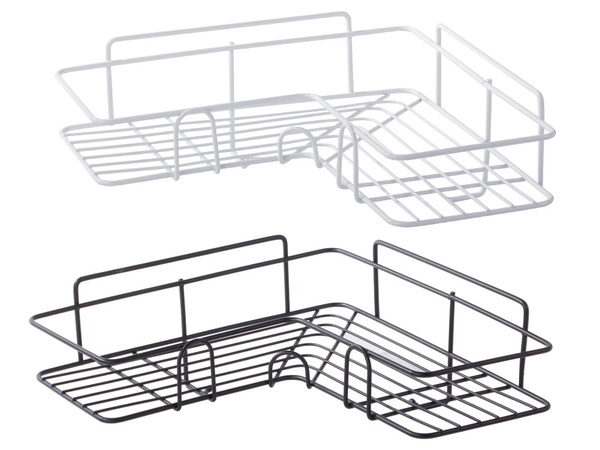 Loft corner bathroom shower shelf hanging 2x hook