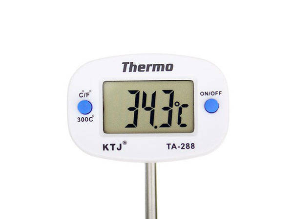 Lcd kitchen thermometer wine meat probe