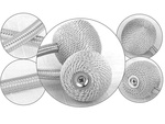 Dekoratívne klipy na záclony magneticky silné