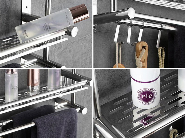 Étagère de salle de bain suspendue organisateur de douche