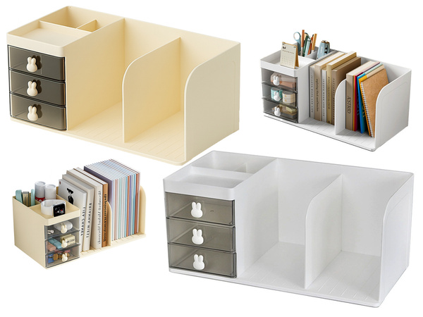 Cabinet organiser desk organiser bookshelves small items drawers