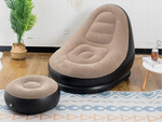 Fauteuil de jardin chaise longue gonflable plage pouf repose-pieds confortable