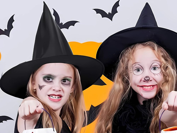 Nõia müts halloween nõia kostüüm must