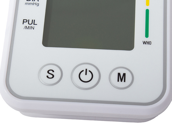 Elektroniskais augšdelma asinsspiediena monitors lcd gadījumā