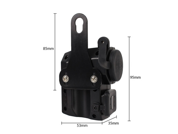 Prise allume-cigare moto voltmètre 2x usb